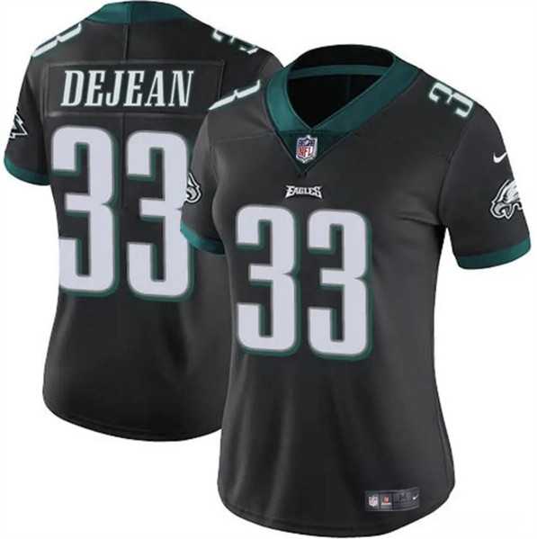 Women%27s Philadelphia Eagles #33 Cooper DeJean Black 2024 Draft Vapor Untouchable Limited Stitched Jersey Dzhi
